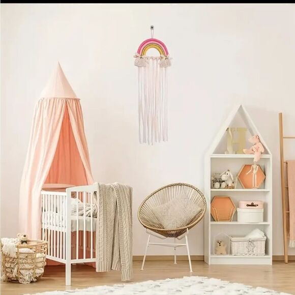 New pink rainbow hair bow organizer display holder girls - Picture 4 of 6